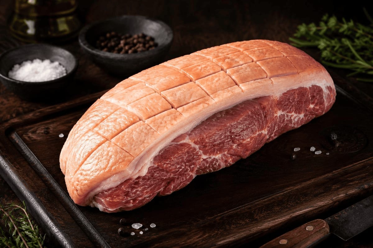 Picaña Duroc — Crudo en cocina